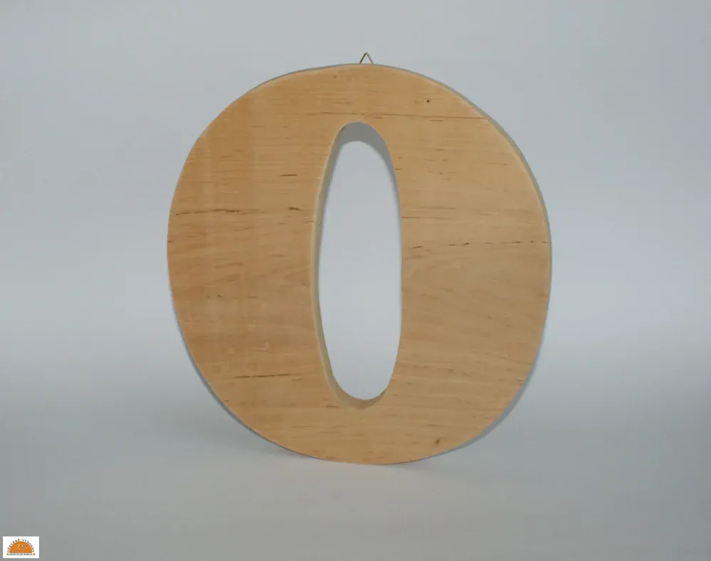 " 0 " dřevěné domovní číslo