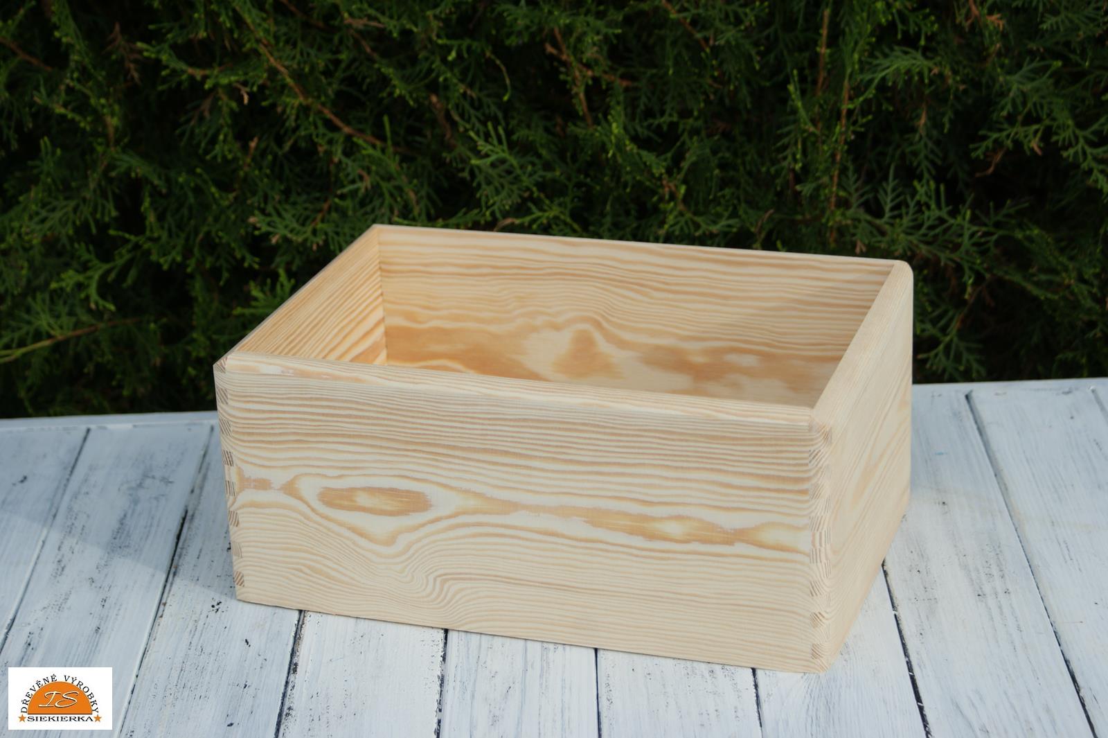 Box 30 cm x 20 cm x 14 cm bez víka, bez rukojeti     