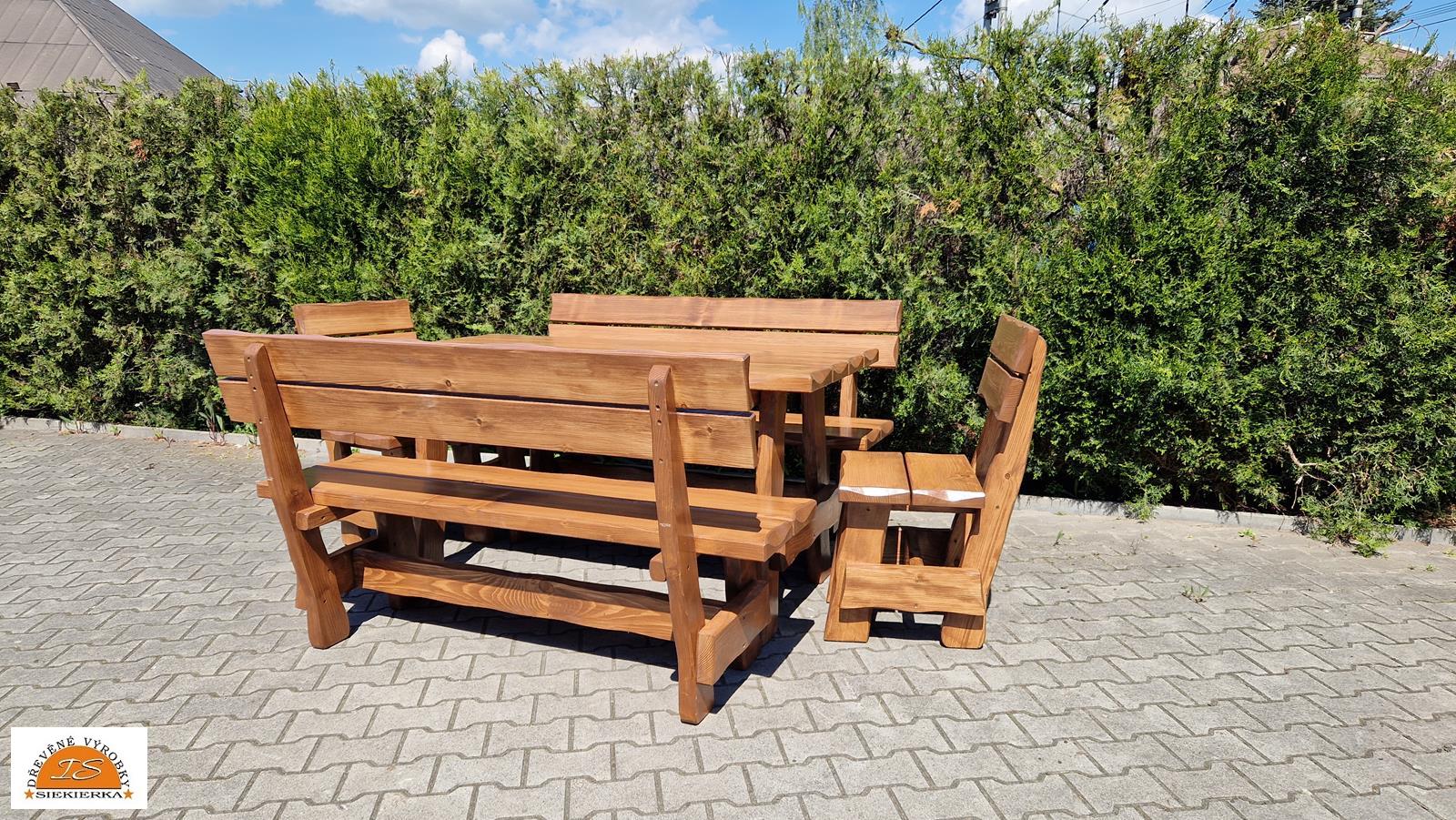 Masivní zahradní nábytek 1,60 m