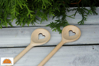 Vařečka kulatá s výřezem - srdce