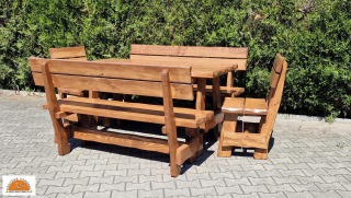 Masivní zahradní nábytek 1,60 m